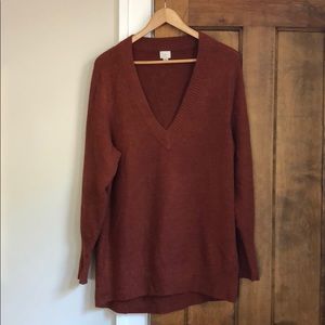 Burnt orange/terra cotta oversized sweater (sz L)